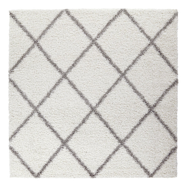 Mistana Colona Shaggy White/Grey Rug & Reviews Wayfair.co.uk
